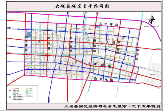 大城县各村地图图片